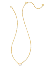 KENDRA SCOTT DESIGN Cailin Gold Pendant Necklace in Champagne Opal Crystal
