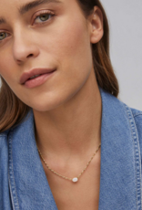 KENDRA SCOTT DESIGN Cailin Gold Pendant Necklace in Champagne Opal Crystal