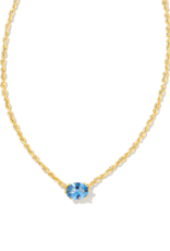KENDRA SCOTT DESIGN Cailin Gold Pendant Necklace in Blue Violet Crystal