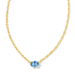 KENDRA SCOTT DESIGN Cailin Gold Pendant Necklace in Blue Violet Crystal