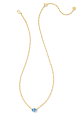 KENDRA SCOTT DESIGN Cailin Gold Pendant Necklace in Blue Violet Crystal