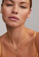 KENDRA SCOTT DESIGN Cailin Gold Pendant Necklace in Blue Violet Crystal