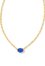 KENDRA SCOTT DESIGN Cailin Gold Pendant Necklace in Blue Crystal