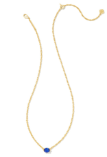 KENDRA SCOTT DESIGN Cailin Gold Pendant Necklace in Blue Crystal