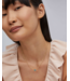 Cailin Gold Pendant Necklace in Aqua Crystal