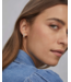 Cailin Gold Huggie Earrings in Champagne Opal Crystal