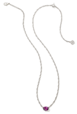 KENDRA SCOTT DESIGN Cailin Silver Pendant Necklace in Purple Crystal