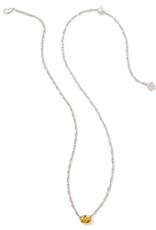 KENDRA SCOTT DESIGN Cailin Silver Pendant Necklace in Golden Yellow Crystal