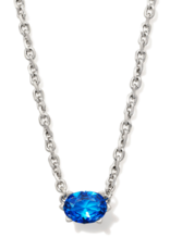 KENDRA SCOTT DESIGN Cailin Silver Pendant Necklace in Blue Violet Crystal