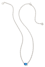 KENDRA SCOTT DESIGN Cailin Silver Pendant Necklace in Blue Violet Crystal