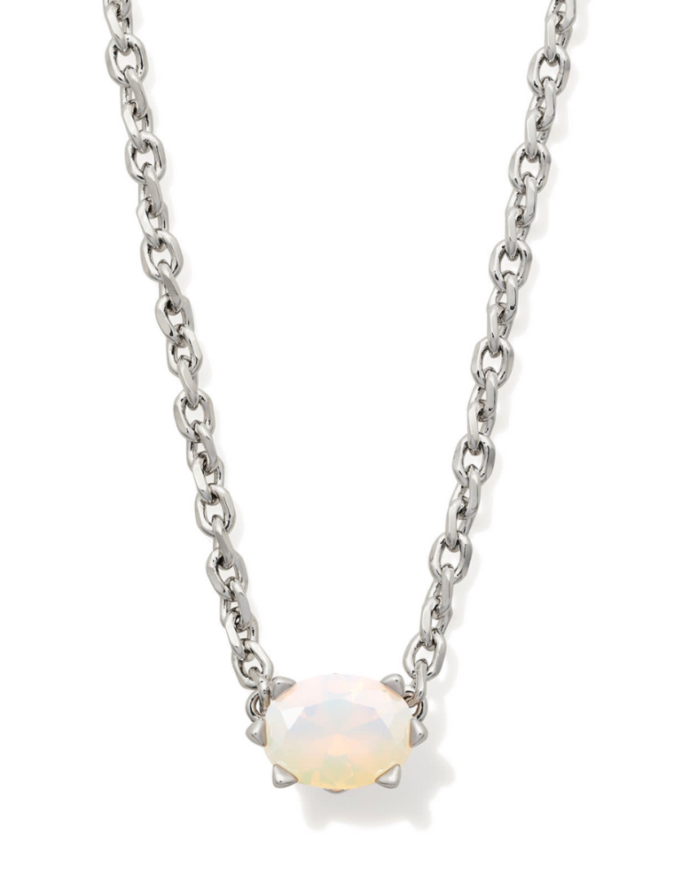 KENDRA SCOTT DESIGN Cailin Silver Pendant Necklace in Champagne Opal Crystal