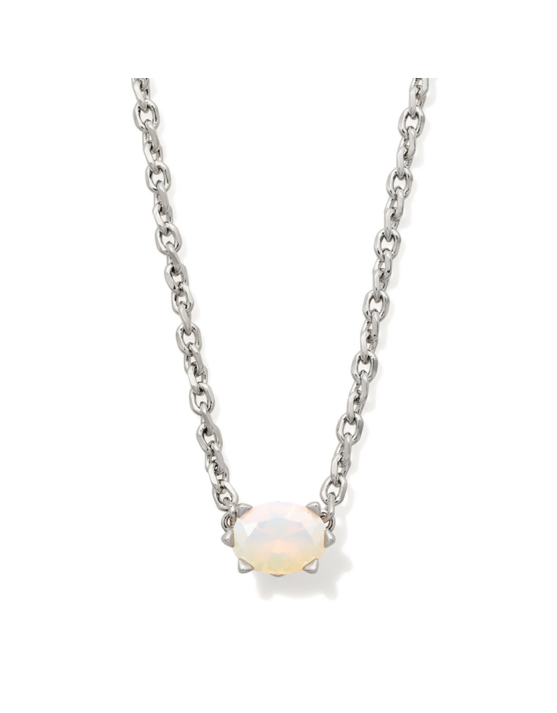 KENDRA SCOTT DESIGN Cailin Silver Pendant Necklace in Champagne Opal Crystal