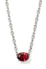 KENDRA SCOTT DESIGN Cailin Silver Pendant Necklace in Red Crystal