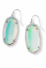 KENDRA SCOTT DESIGN Elle Silver Drop Earrings in Dichroic Glass