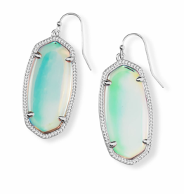 KENDRA SCOTT DESIGN Elle Silver Drop Earrings in Dichroic Glass