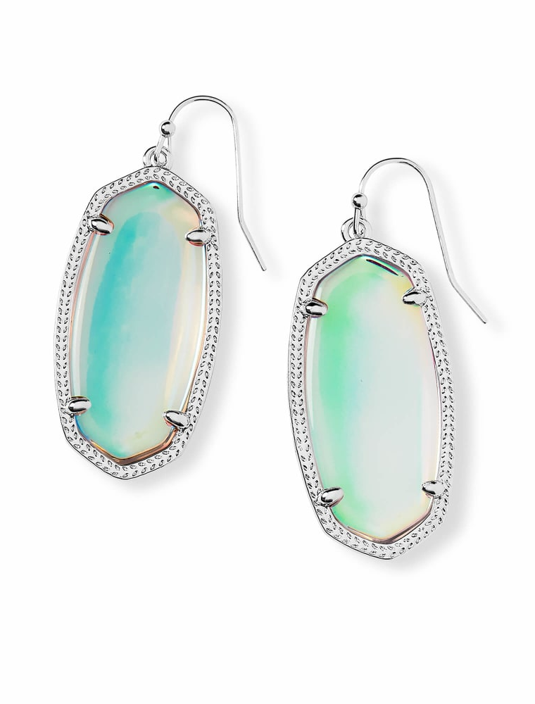 KENDRA SCOTT DESIGN Elle Silver Drop Earrings in Dichroic Glass