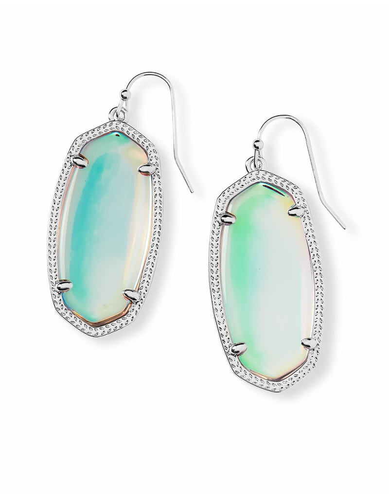 KENDRA SCOTT DESIGN Elle Silver Drop Earrings in Dichroic Glass
