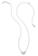 KENDRA SCOTT DESIGN Blair Silver Butterly Small Short Pendant Necklace in White Crystal KENDRA SCOTT DESIGN Blair Silver Butterly Small Short Pendant Necklace in White Crystal