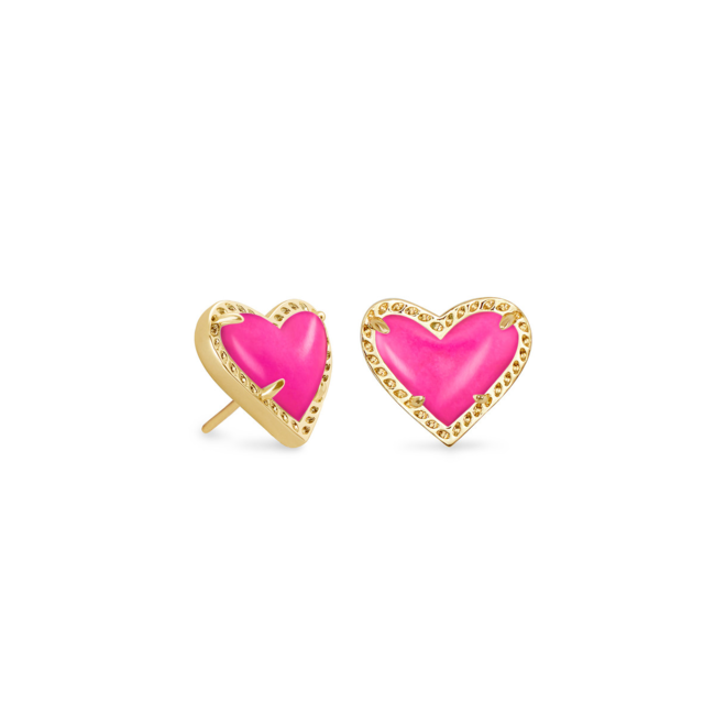 Kendra scott heart earrings pink discount