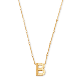 KENDRA SCOTT DESIGN Letter B Pendant Necklace in Gold