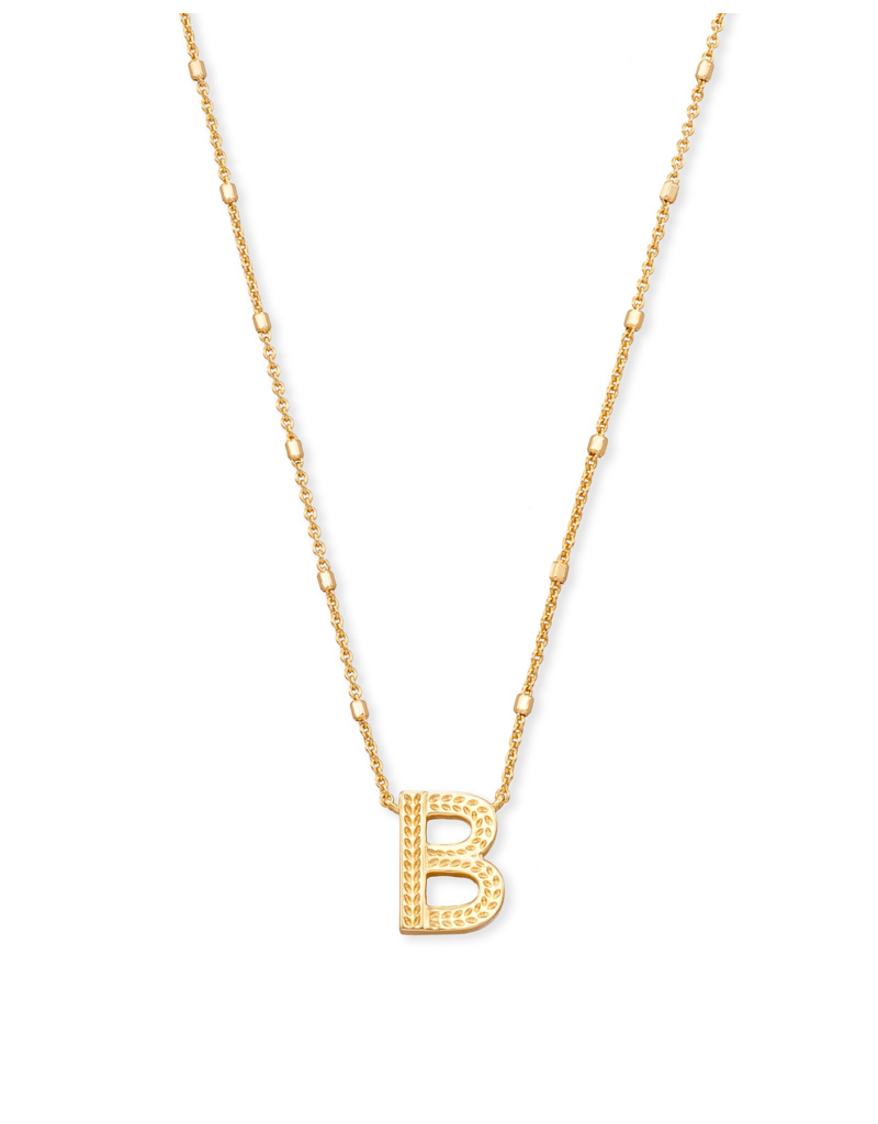 KENDRA SCOTT DESIGN Letter B Pendant Necklace in Gold