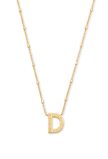 KENDRA SCOTT DESIGN Letter D Pendant Necklace in Gold