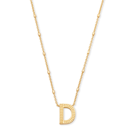 KENDRA SCOTT DESIGN Letter D Pendant Necklace in Gold