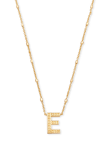 KENDRA SCOTT DESIGN Letter E Pendant Necklace in Gold