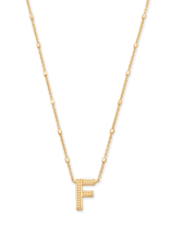 KENDRA SCOTT DESIGN Letter F Pendant Necklace in Gold