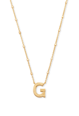KENDRA SCOTT DESIGN Letter G Pendant Necklace in Gold