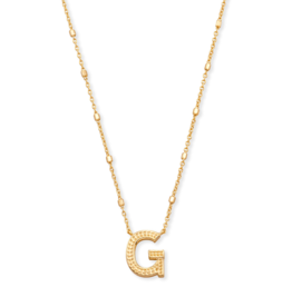 KENDRA SCOTT DESIGN Letter G Pendant Necklace in Gold