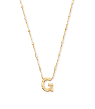KENDRA SCOTT DESIGN Letter G Pendant Necklace in Gold