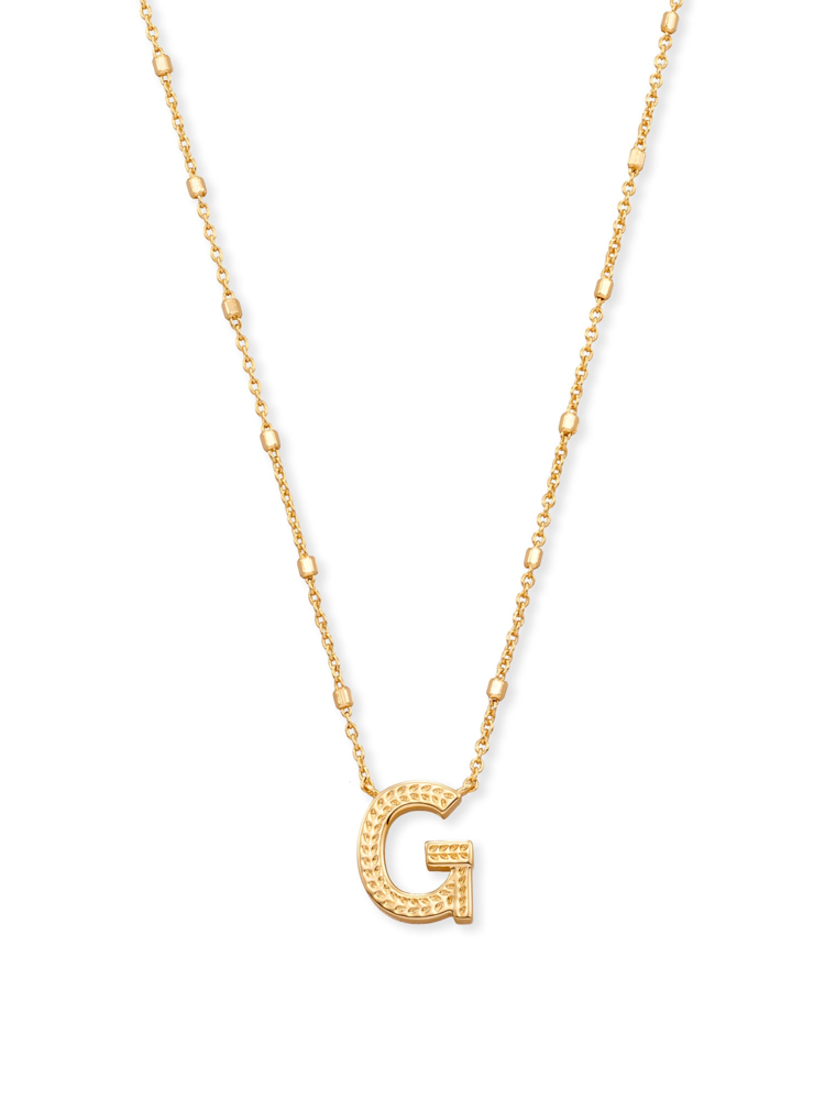 KENDRA SCOTT DESIGN Letter G Pendant Necklace in Gold