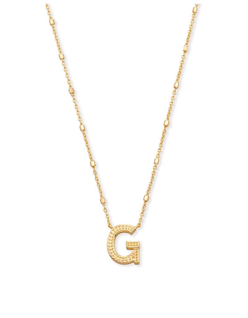 KENDRA SCOTT DESIGN Letter G Pendant Necklace in Gold