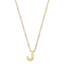 KENDRA SCOTT DESIGN Letter J Pendant Necklace in Gold