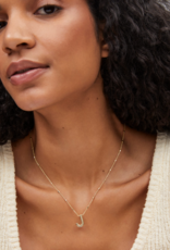 KENDRA SCOTT DESIGN Letter J Pendant Necklace in Gold