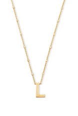 KENDRA SCOTT DESIGN Letter L Pendant Necklace in Gold