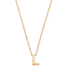 KENDRA SCOTT DESIGN Letter L Pendant Necklace in Gold