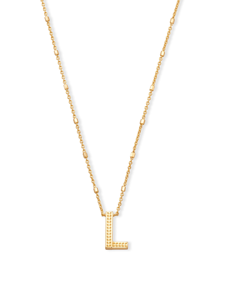 KENDRA SCOTT DESIGN Letter L Pendant Necklace in Gold