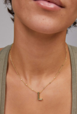 KENDRA SCOTT DESIGN Letter L Pendant Necklace in Gold