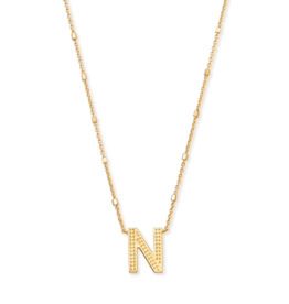 KENDRA SCOTT DESIGN Letter N Pendant Necklace in Gold