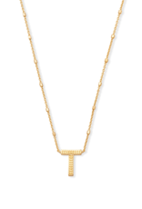 KENDRA SCOTT DESIGN Letter T Pendant Necklace in Gold