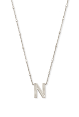KENDRA SCOTT DESIGN Letter N Pendant Necklace in Silver