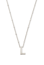KENDRA SCOTT DESIGN Letter L Pendant Necklace in Silver