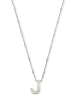 KENDRA SCOTT DESIGN Letter J Pendant Necklace in Silver
