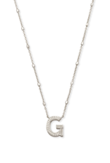 KENDRA SCOTT DESIGN Letter G Pendant Necklace in Silver