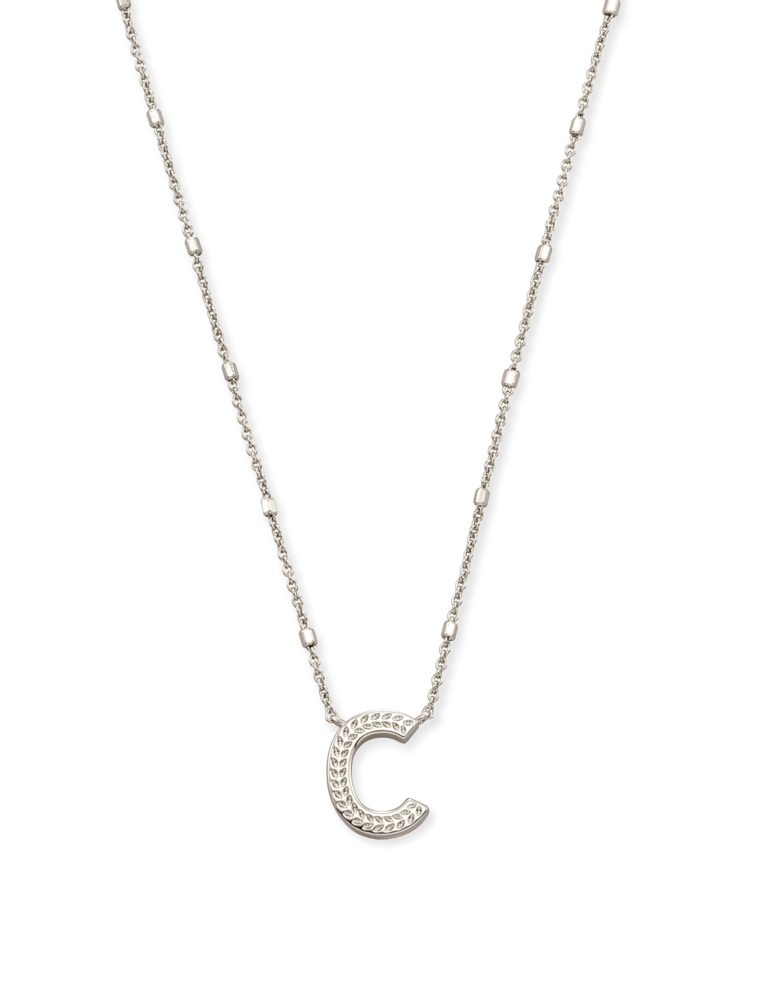 KENDRA SCOTT DESIGN Letter C Pendant Necklace in Silver