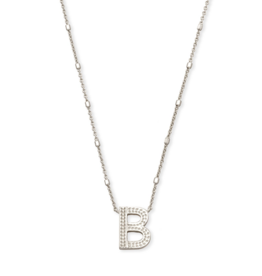KENDRA SCOTT DESIGN Letter B Pendant Necklace in Silver