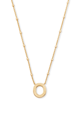 KENDRA SCOTT DESIGN Letter O Pendant Necklace in Gold