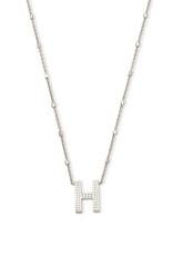 KENDRA SCOTT DESIGN Letter H Pendant Necklace in Silver